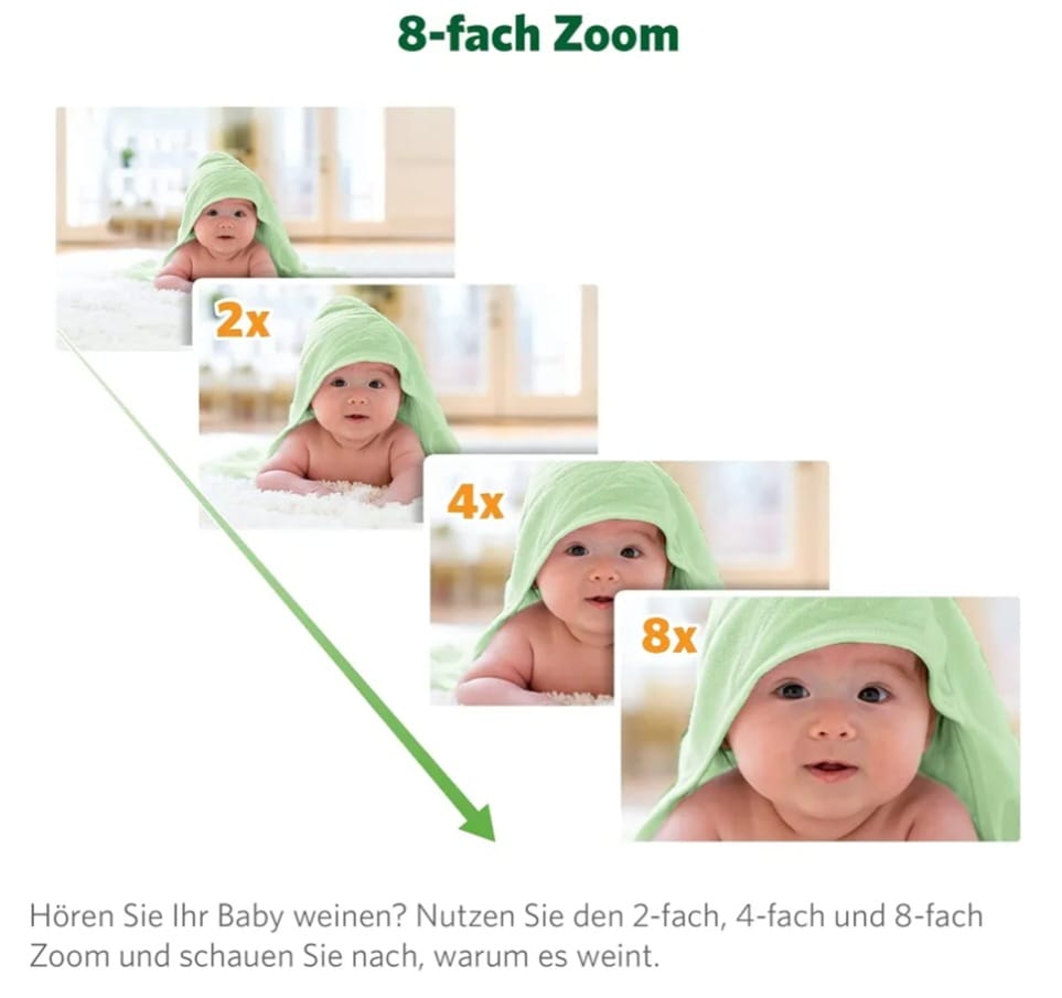 LeapFrog LF925HD Babyphone 720p 5 Zoll HD Display mit Kamera, B-WARE