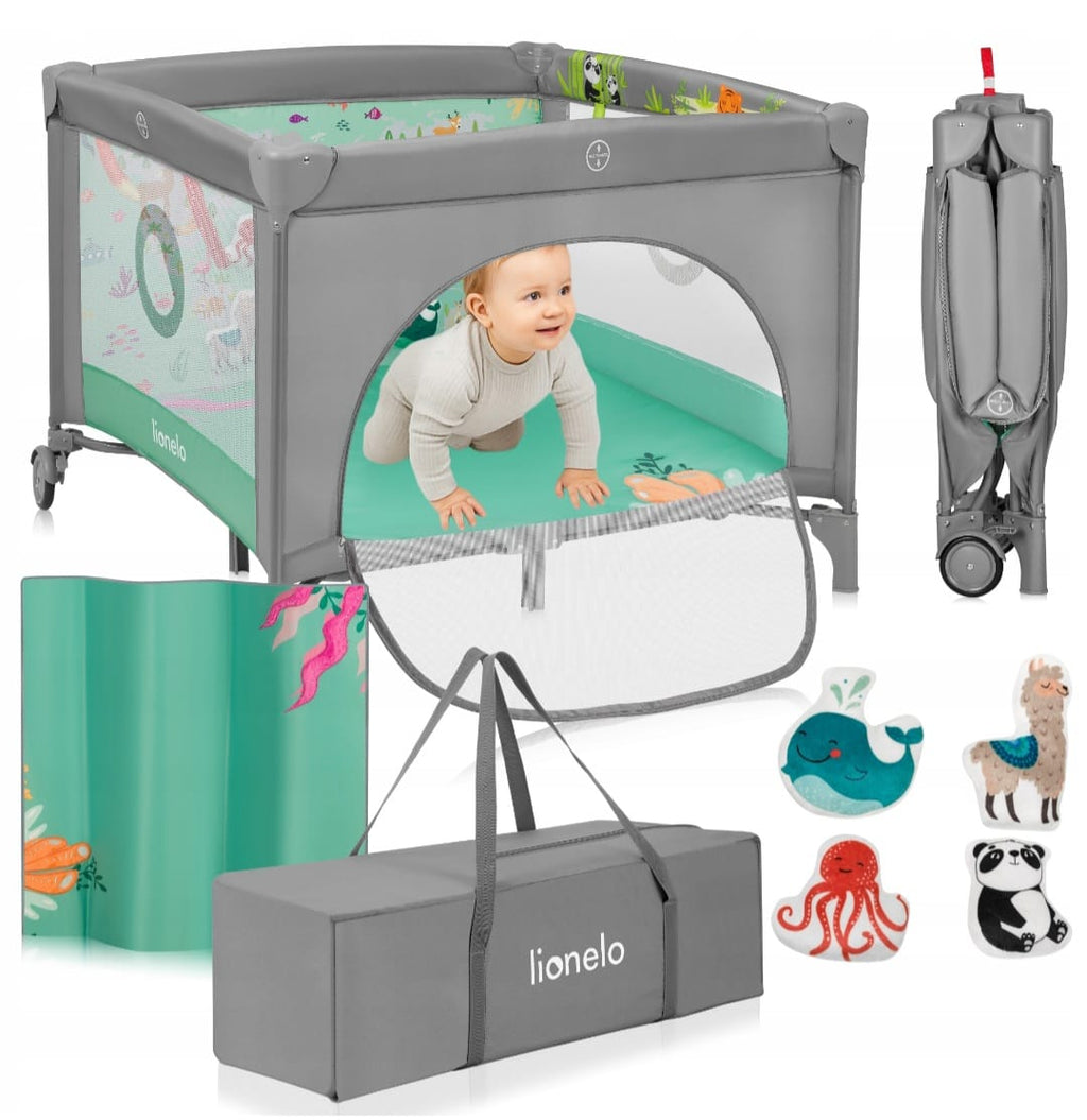 Lionelo Mille Plus Laufstall,Krabbelmatte, B-WARE